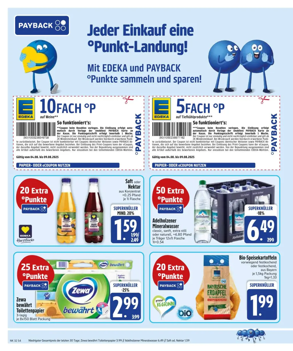 Edeka Prospekt KW32 mit aktuellen Angeboten und attraktiven Rabatten – günstige Lebensmittel, Sparen Sie bei Edeka Prospekt diese Woche!