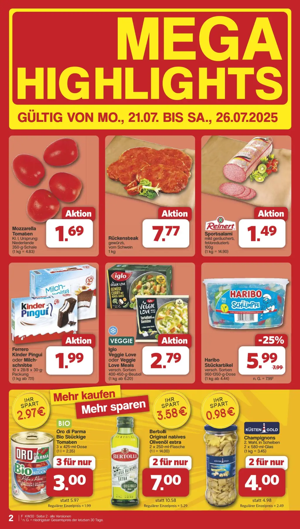 Famila Prospekt KW30 mit aktuellen Angeboten und attraktiven Rabatten – günstige Lebensmittel, Sparen Sie bei Famila Prospekt diese Woche!
