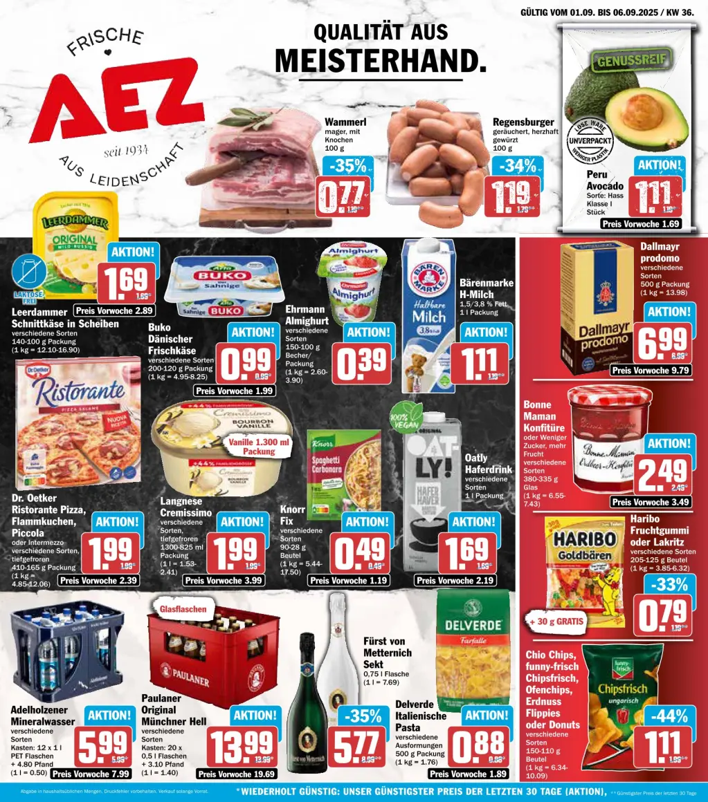 AEZ Prospekt KW36 mit aktuellen Angeboten und attraktiven Rabatten – günstige Lebensmittel, Sparen Sie bei AEZ Prospekt diese Woche!