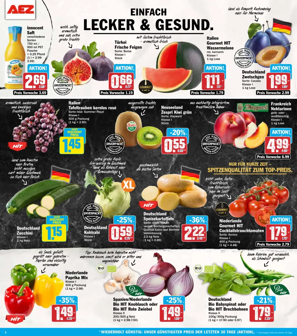 AEZ Prospekt KW36 mit aktuellen Angeboten und attraktiven Rabatten – günstige Lebensmittel, Sparen Sie bei AEZ Prospekt diese Woche!