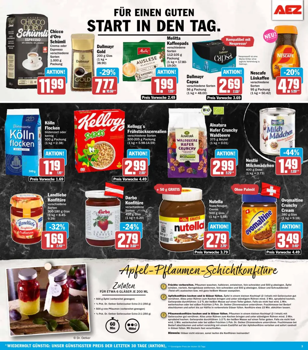 AEZ Prospekt KW35 mit aktuellen Angeboten und attraktiven Rabatten – günstige Lebensmittel, Sparen Sie bei AEZ Prospekt diese Woche!