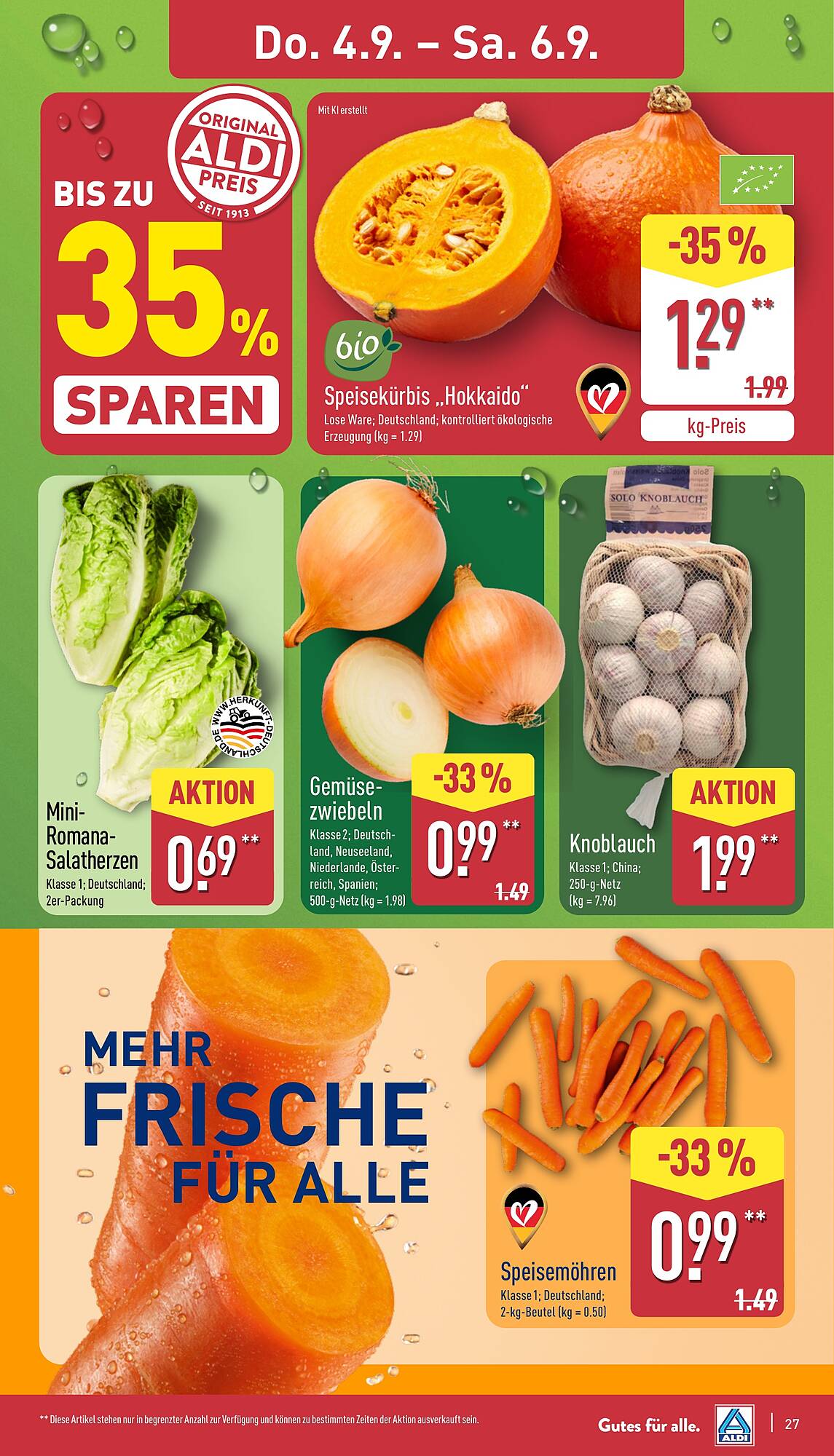 Aldi Nord Prospekt KW36 mit aktuellen Angeboten und attraktiven Rabatten – günstige Lebensmittel, Sparen Sie bei Aldi Nord Prospekt diese Woche!
