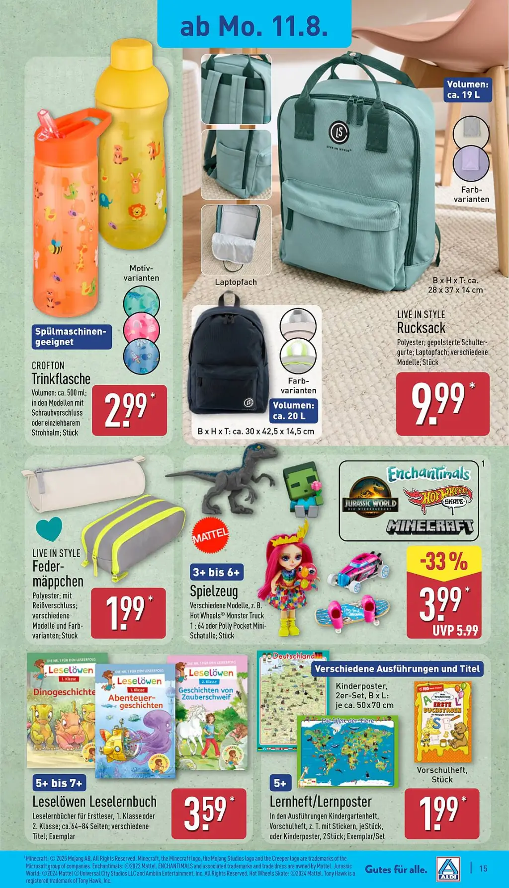 Aldi Nord Prospekt KW33 mit aktuellen Angeboten und attraktiven Rabatten – günstige Lebensmittel, Sparen Sie bei Aldi Nord Prospekt diese Woche!