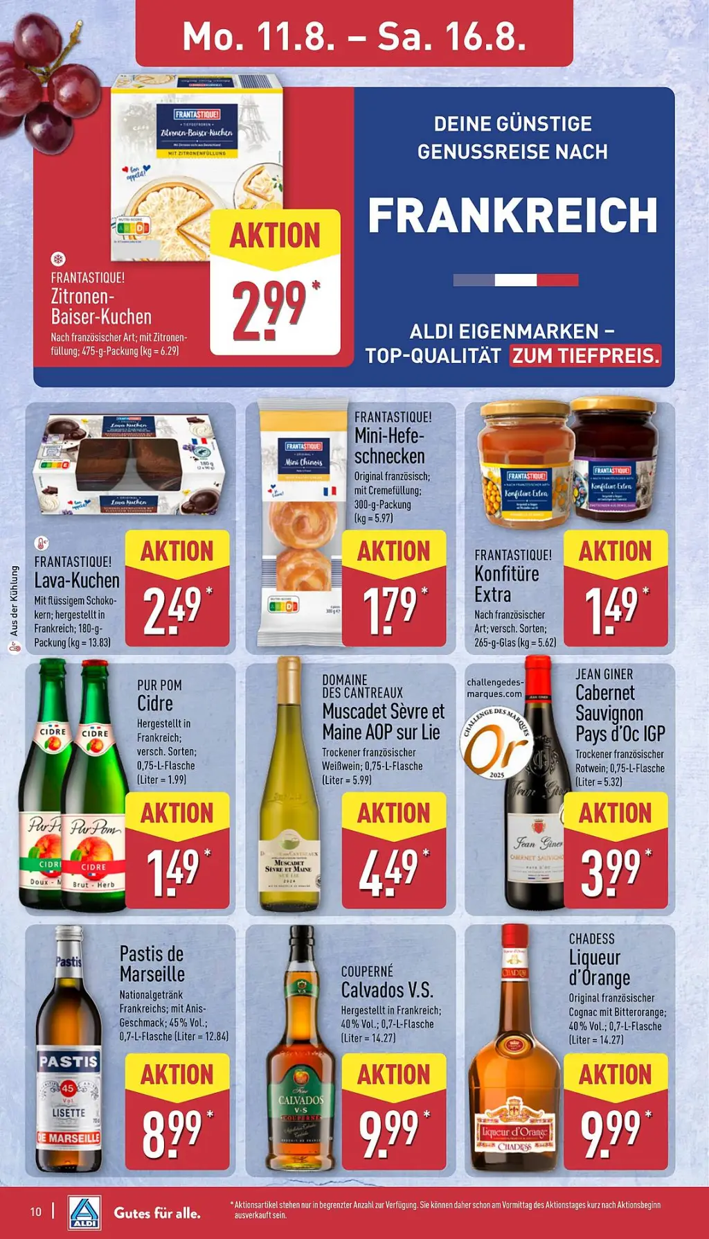 Aldi Nord Prospekt KW33 mit aktuellen Angeboten und attraktiven Rabatten – günstige Lebensmittel, Sparen Sie bei Aldi Nord Prospekt diese Woche!