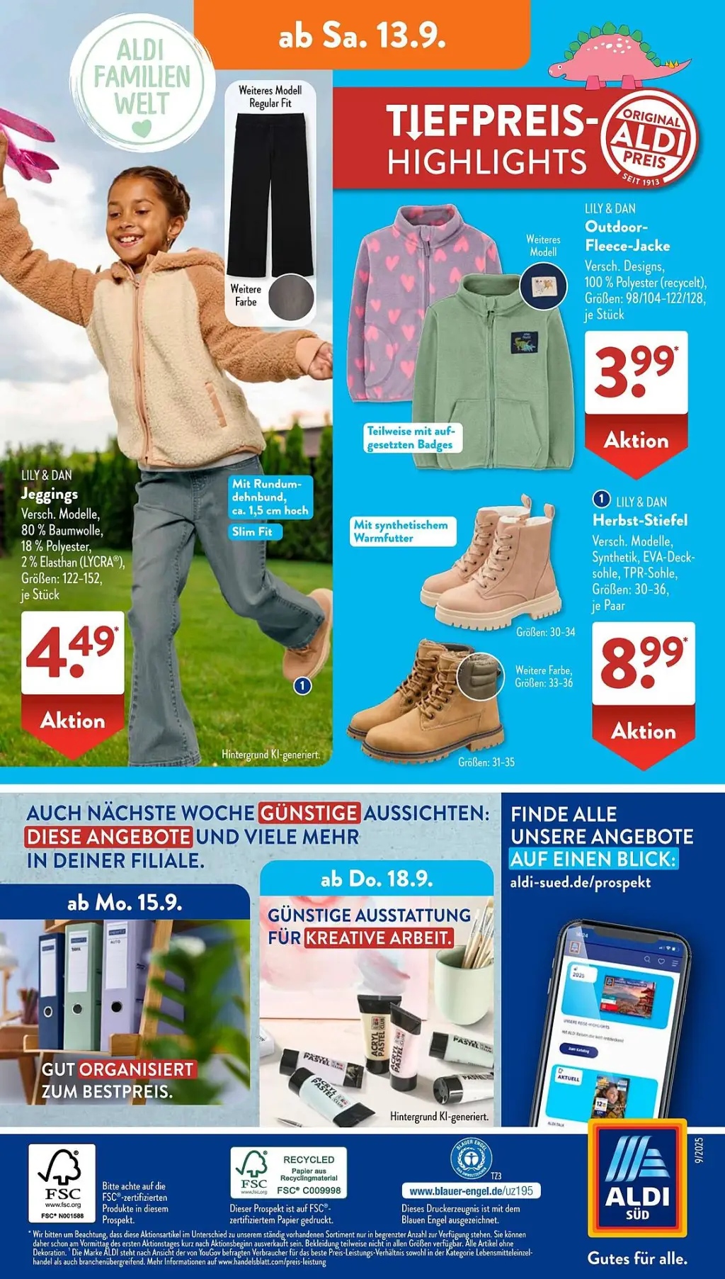 Aldi Süd Prospekt KW37 mit aktuellen Angeboten und attraktiven Rabatten – günstige Lebensmittel, Sparen Sie bei Aldi Süd Prospekt diese Woche!