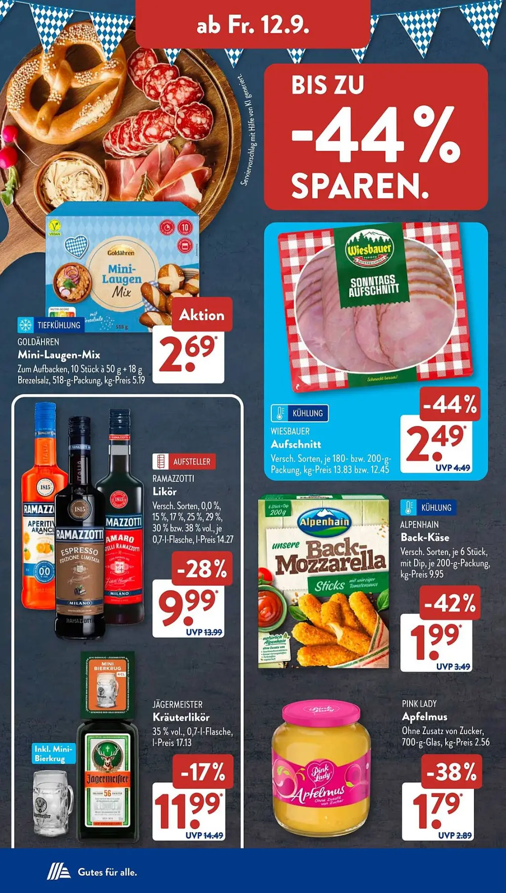 Aldi Süd Prospekt KW37 mit aktuellen Angeboten und attraktiven Rabatten – günstige Lebensmittel, Sparen Sie bei Aldi Süd Prospekt diese Woche!