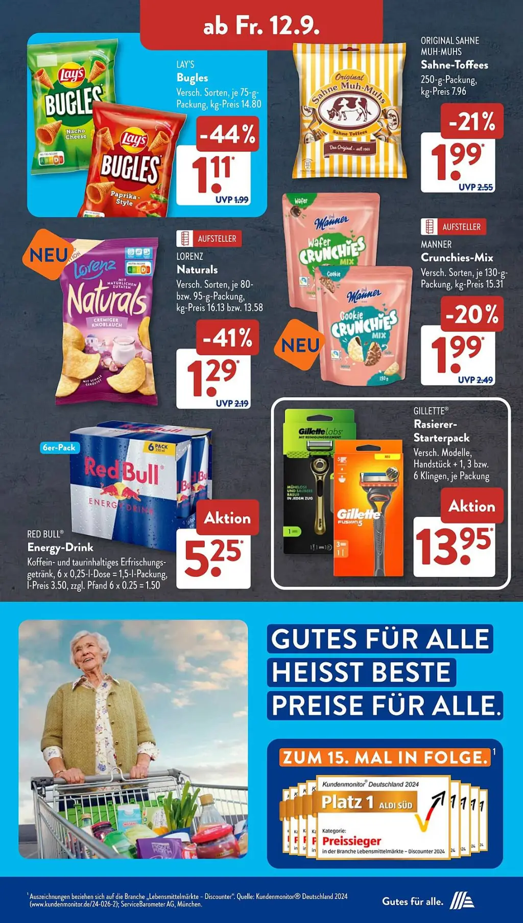 Aldi Süd Prospekt KW37 mit aktuellen Angeboten und attraktiven Rabatten – günstige Lebensmittel, Sparen Sie bei Aldi Süd Prospekt diese Woche!