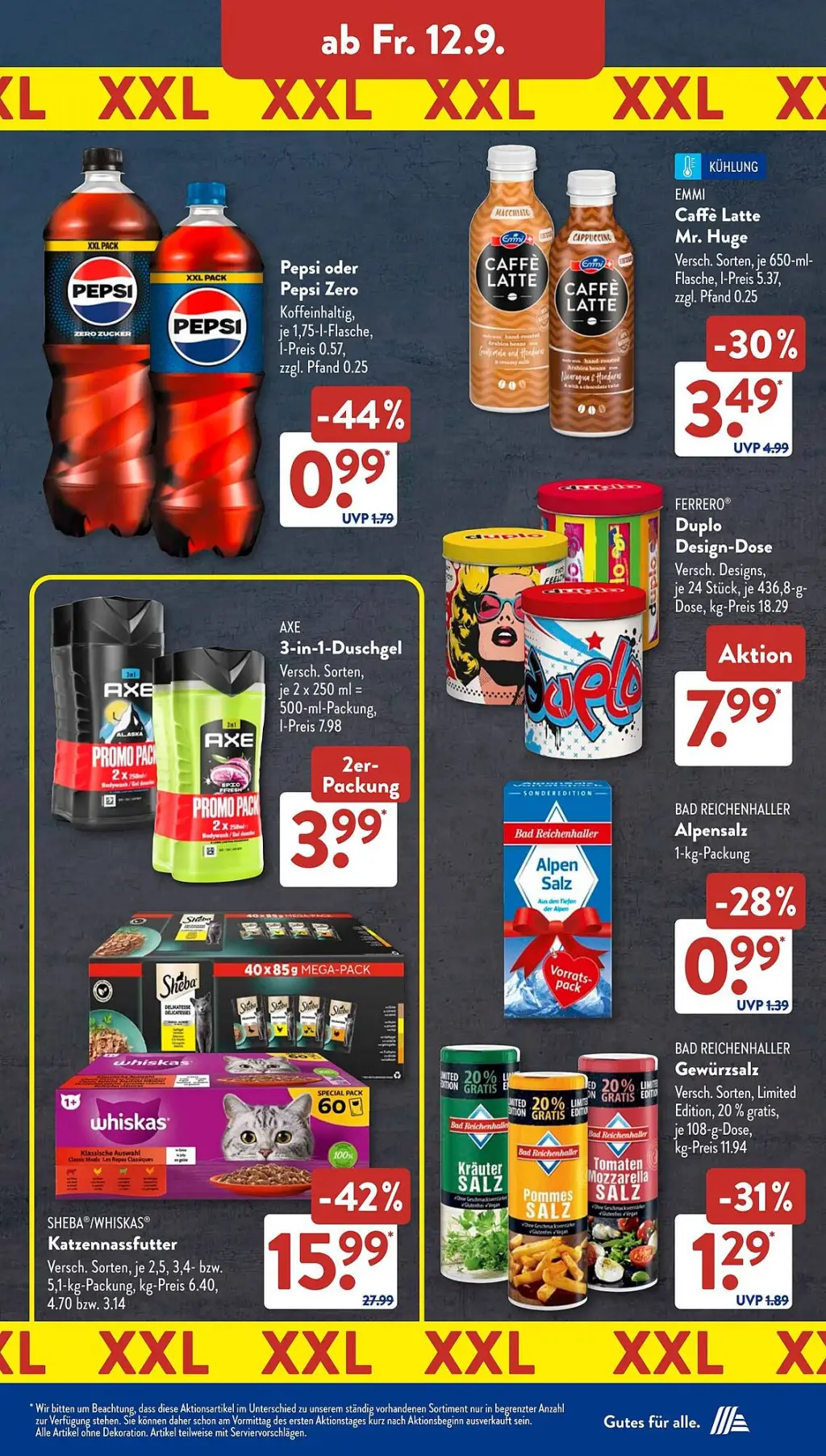 Aldi Süd Prospekt KW37 mit aktuellen Angeboten und attraktiven Rabatten – günstige Lebensmittel, Sparen Sie bei Aldi Süd Prospekt diese Woche!