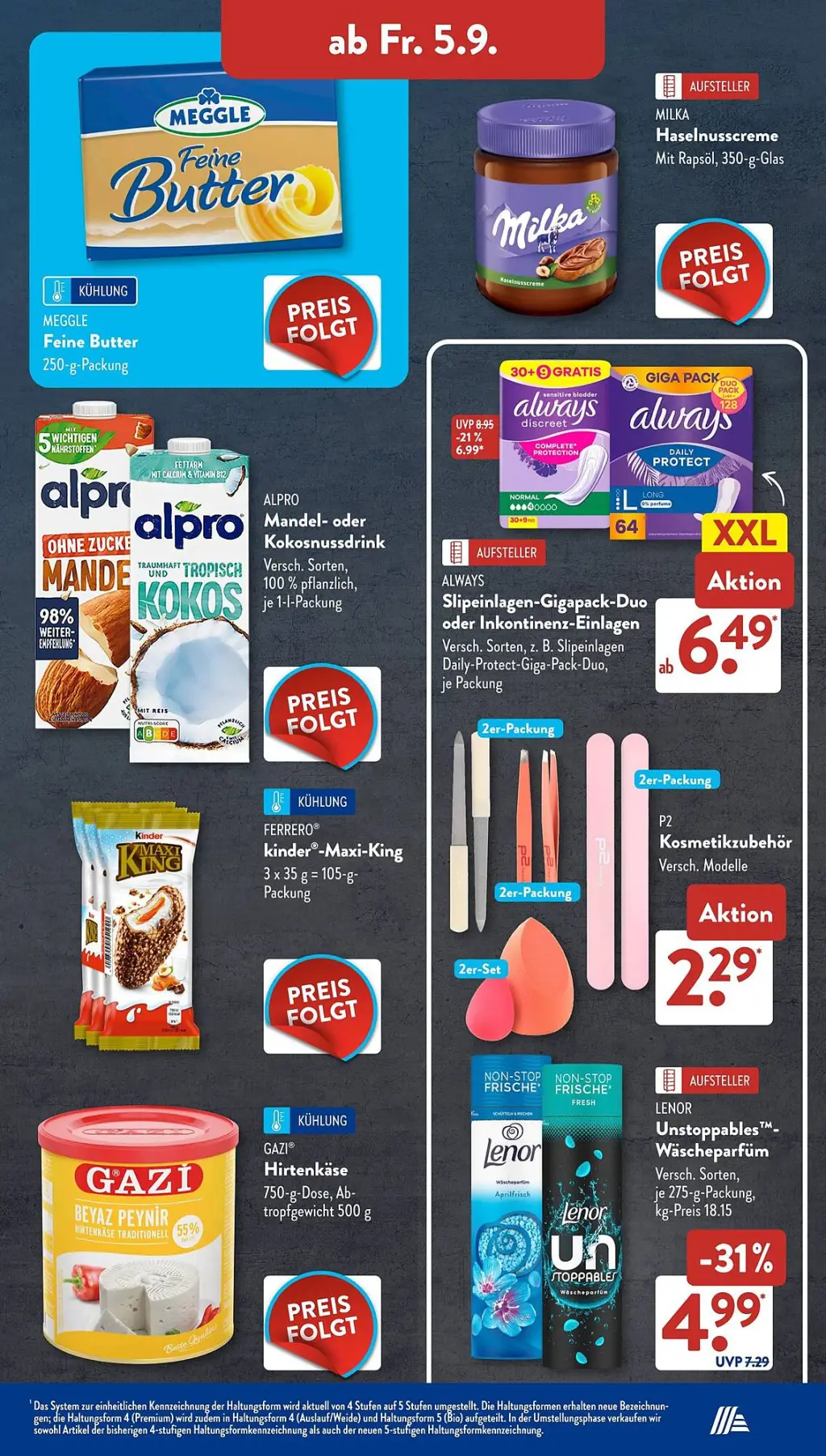 Aldi Süd Prospekt KW36 mit aktuellen Angeboten und attraktiven Rabatten – günstige Lebensmittel, Sparen Sie bei Aldi Süd Prospekt diese Woche!