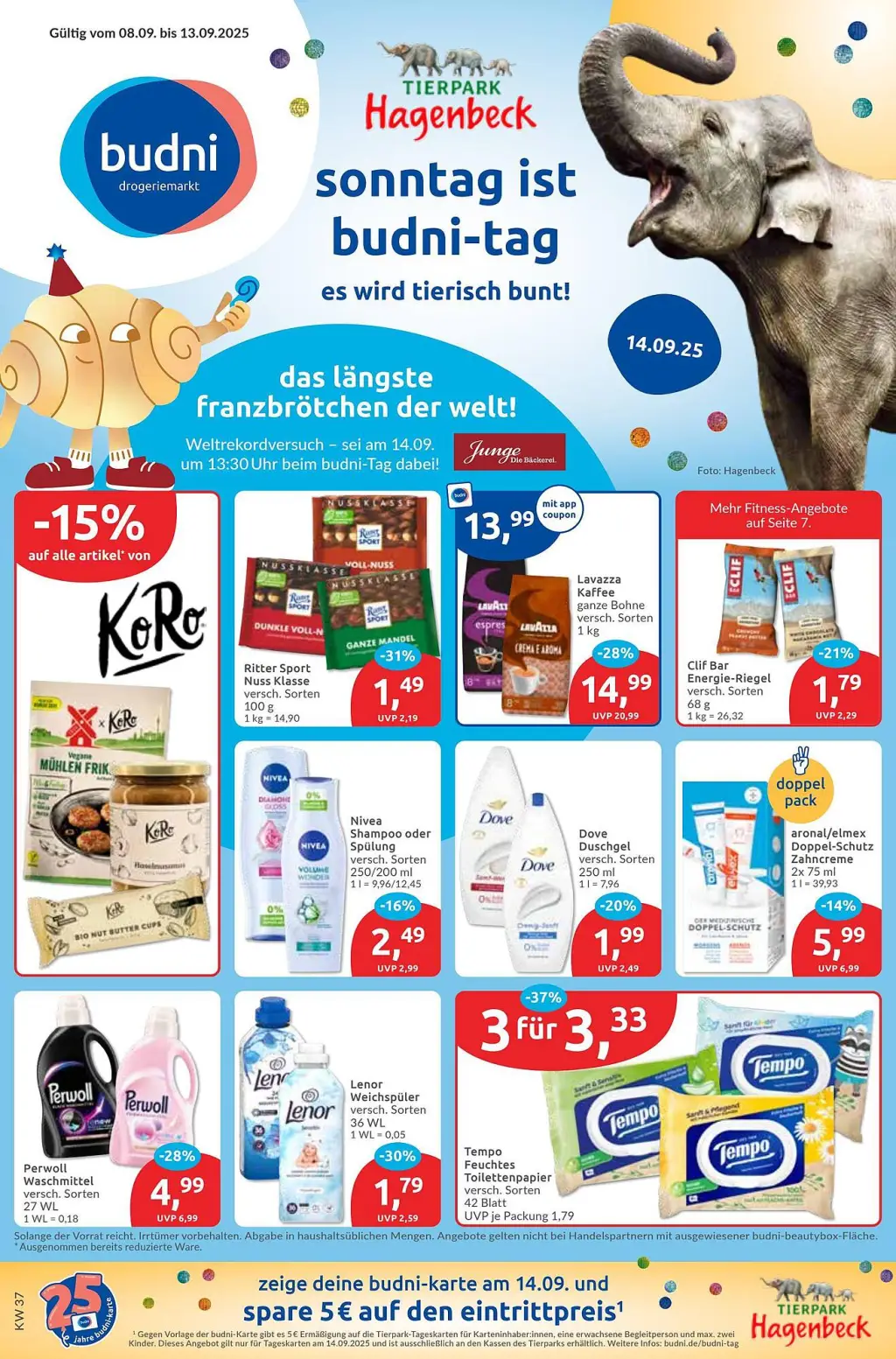 Budni Prospekt KW37 mit aktuellen Angeboten und attraktiven Rabatten – günstige Lebensmittel, Sparen Sie bei Budni Prospekt diese Woche!