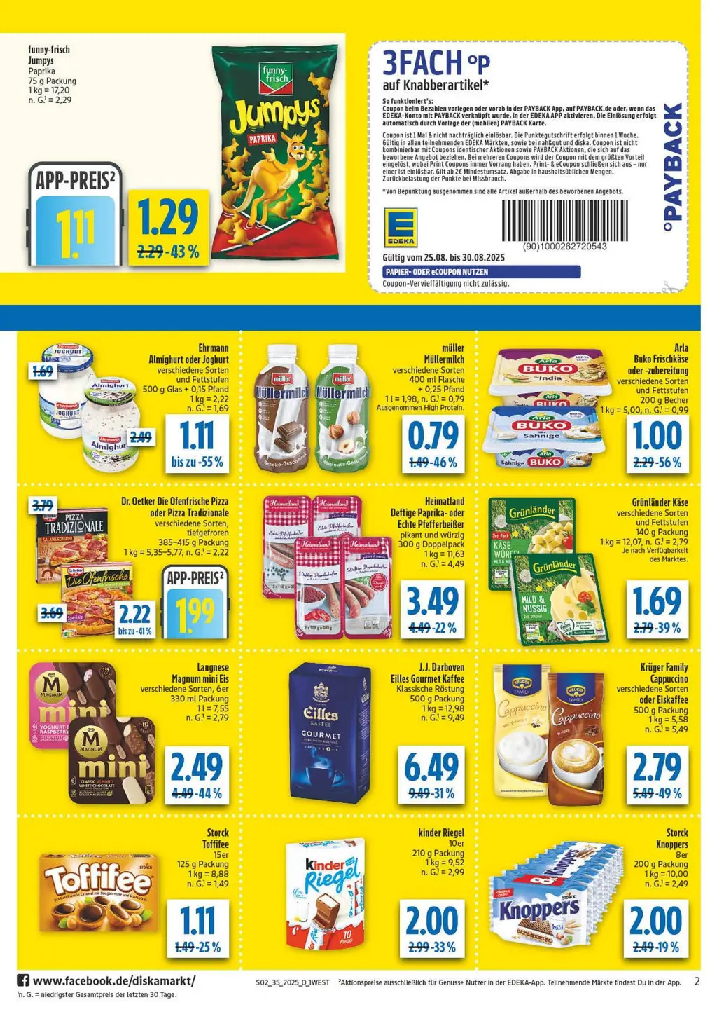 diska Prospekt KW35 mit aktuellen Angeboten und attraktiven Rabatten – günstige Lebensmittel, Sparen Sie bei diska Prospekt diese Woche!