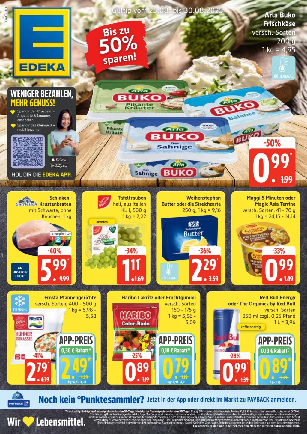 Edeka Prospekt KW35 mit aktuellen Angeboten und attraktiven Rabatten – günstige Lebensmittel, Sparen Sie bei Edeka Prospekt diese Woche!