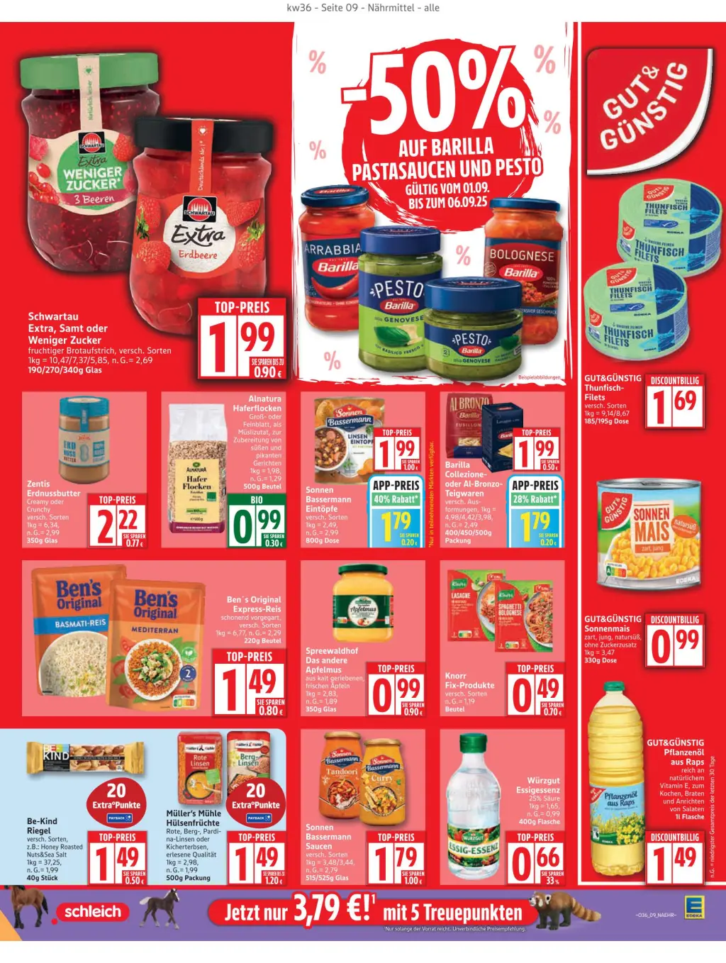 Edeka Prospekt KW36 mit aktuellen Angeboten und attraktiven Rabatten – günstige Lebensmittel, Sparen Sie bei Edeka Prospekt diese Woche!