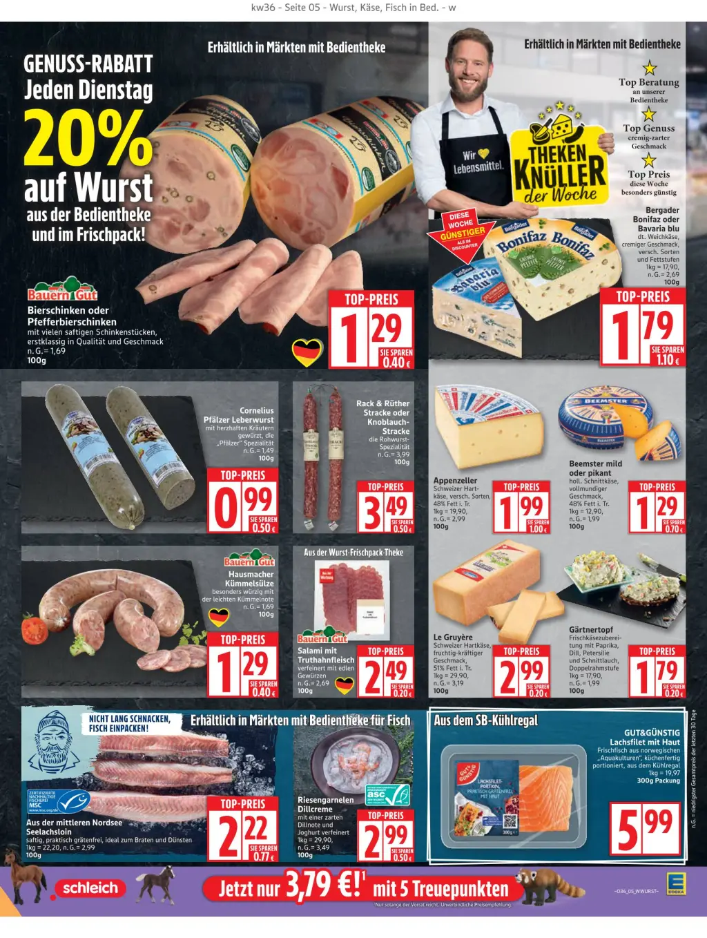 Edeka Prospekt KW36 mit aktuellen Angeboten und attraktiven Rabatten – günstige Lebensmittel, Sparen Sie bei Edeka Prospekt diese Woche!