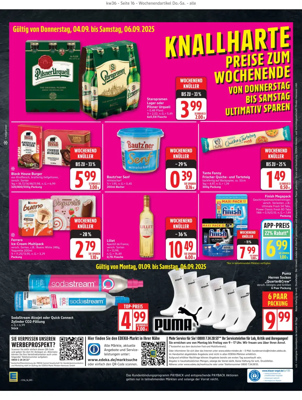 Edeka Prospekt KW36 mit aktuellen Angeboten und attraktiven Rabatten – günstige Lebensmittel, Sparen Sie bei Edeka Prospekt diese Woche!