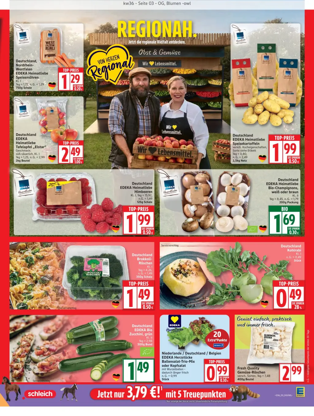 Edeka Prospekt KW36 mit aktuellen Angeboten und attraktiven Rabatten – günstige Lebensmittel, Sparen Sie bei Edeka Prospekt diese Woche!