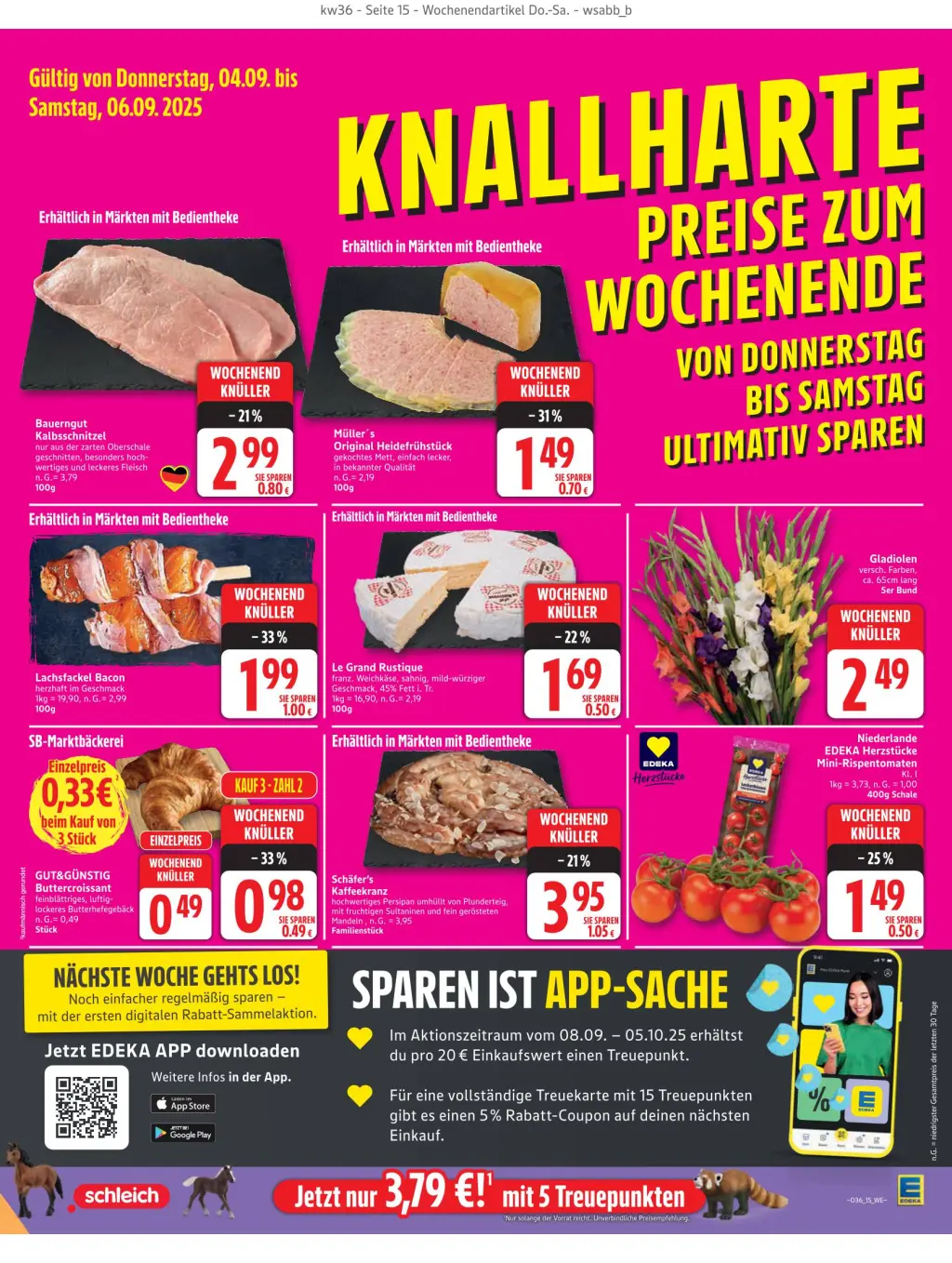 Edeka Prospekt KW36 mit aktuellen Angeboten und attraktiven Rabatten – günstige Lebensmittel, Sparen Sie bei Edeka Prospekt diese Woche!