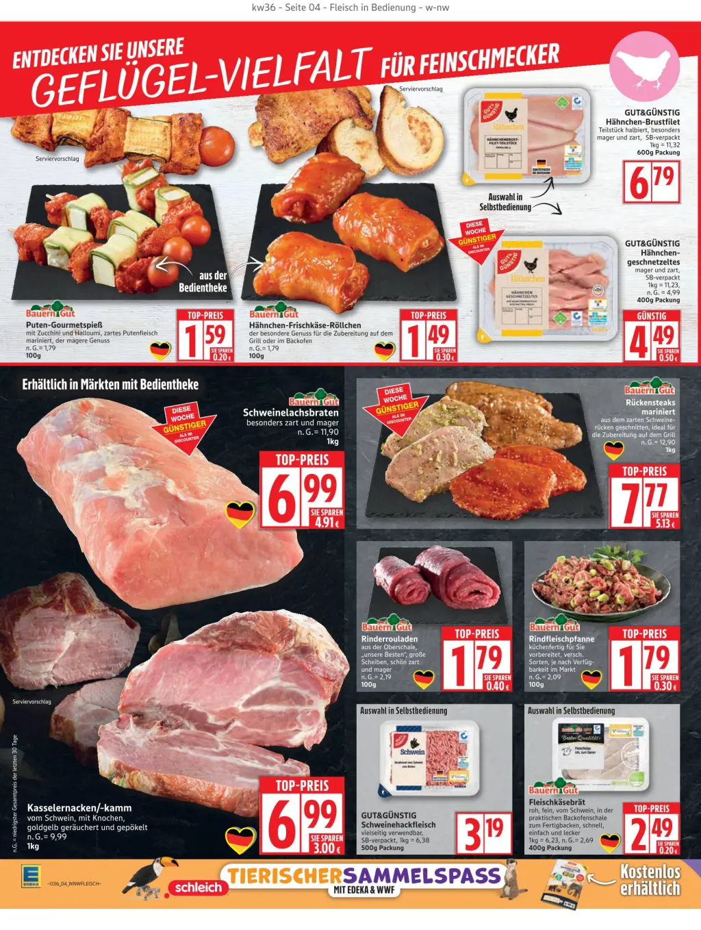 Edeka Prospekt KW36 mit aktuellen Angeboten und attraktiven Rabatten – günstige Lebensmittel, Sparen Sie bei Edeka Prospekt diese Woche!