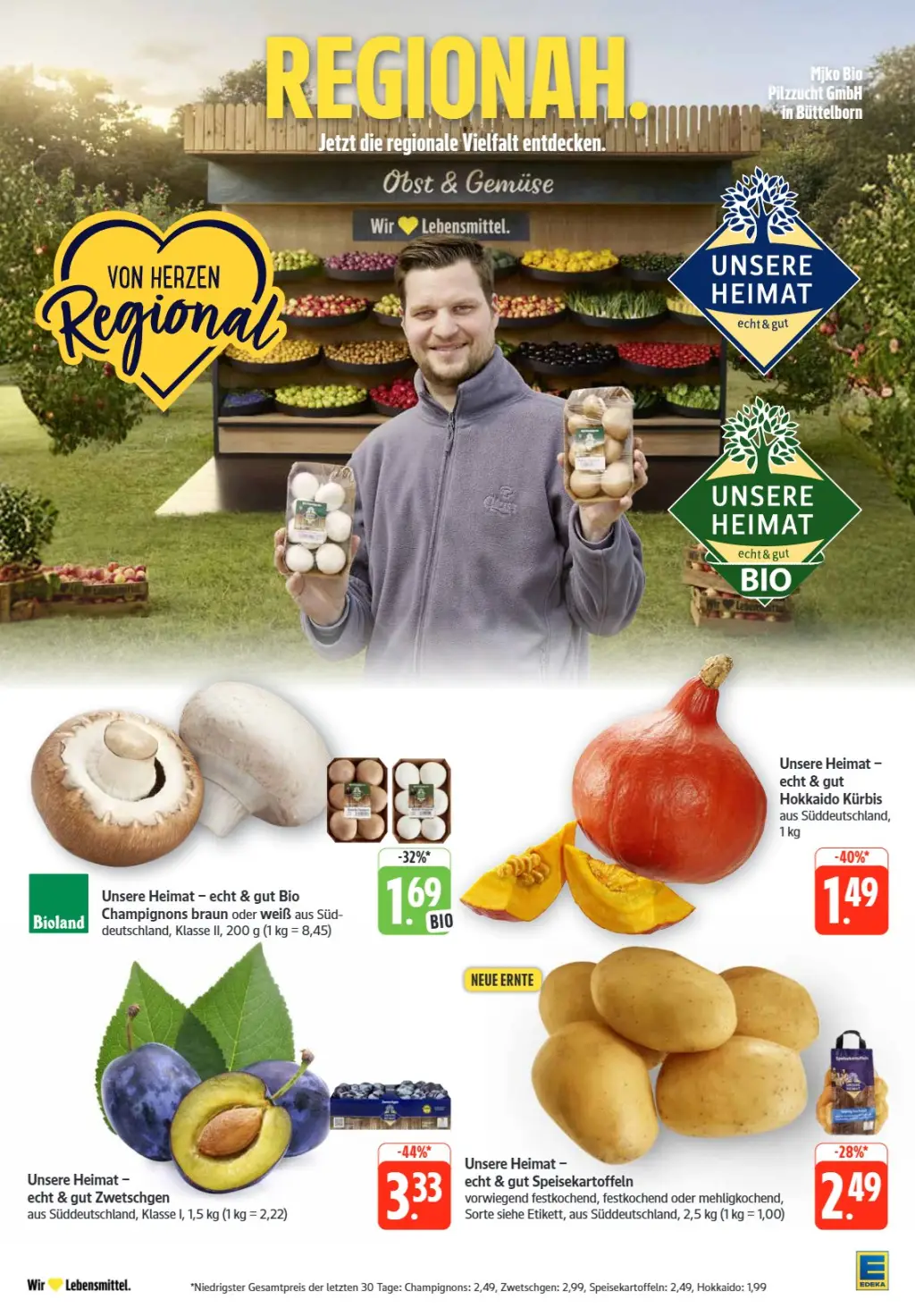 Edeka Prospekt KW36 mit aktuellen Angeboten und attraktiven Rabatten – günstige Lebensmittel, Sparen Sie bei Edeka Prospekt diese Woche!