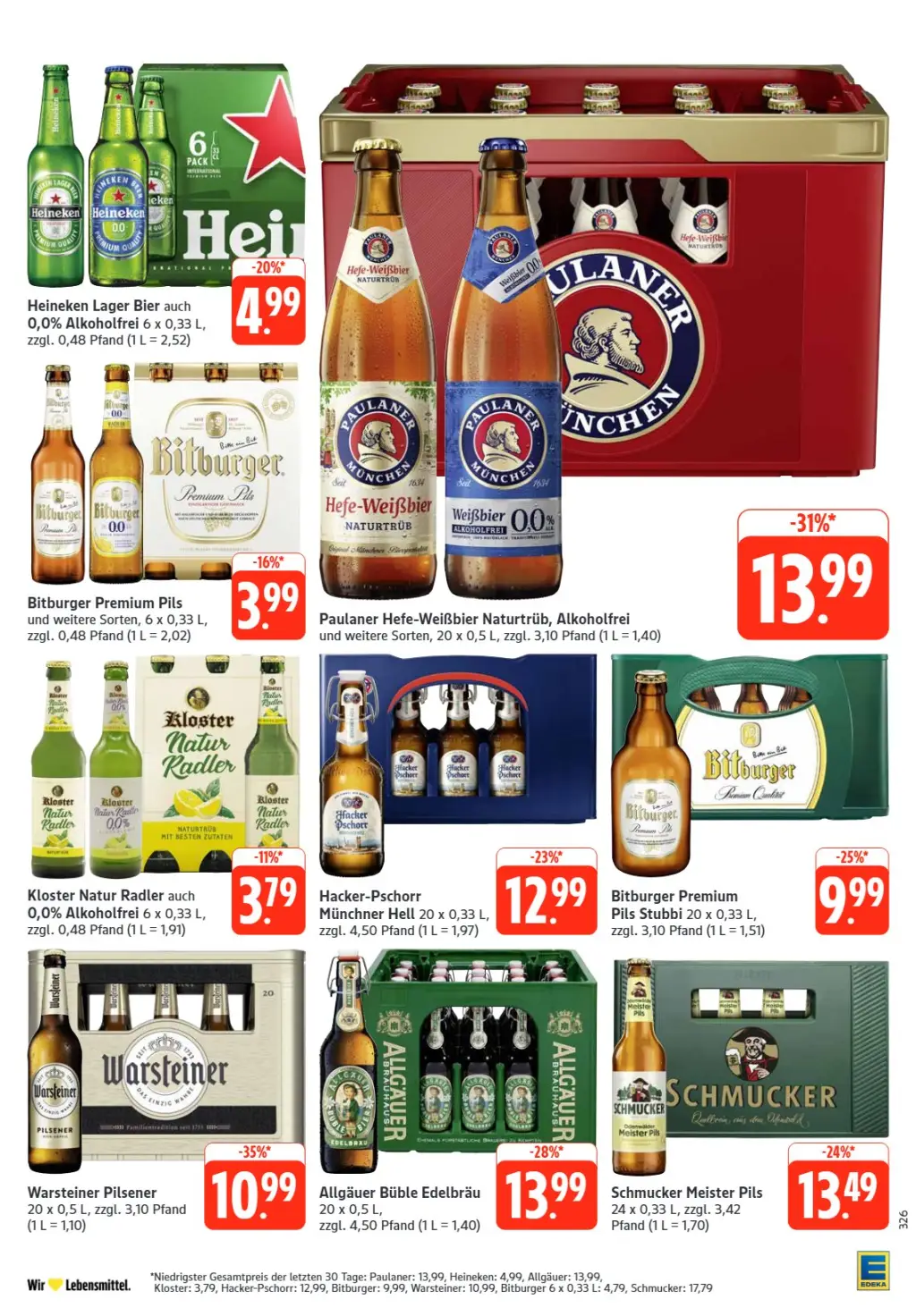 Edeka Prospekt KW36 mit aktuellen Angeboten und attraktiven Rabatten – günstige Lebensmittel, Sparen Sie bei Edeka Prospekt diese Woche!