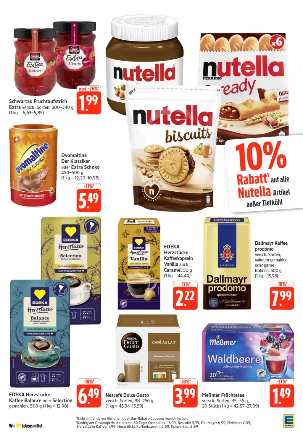 Edeka Prospekt KW36 mit aktuellen Angeboten und attraktiven Rabatten – günstige Lebensmittel, Sparen Sie bei Edeka Prospekt diese Woche!