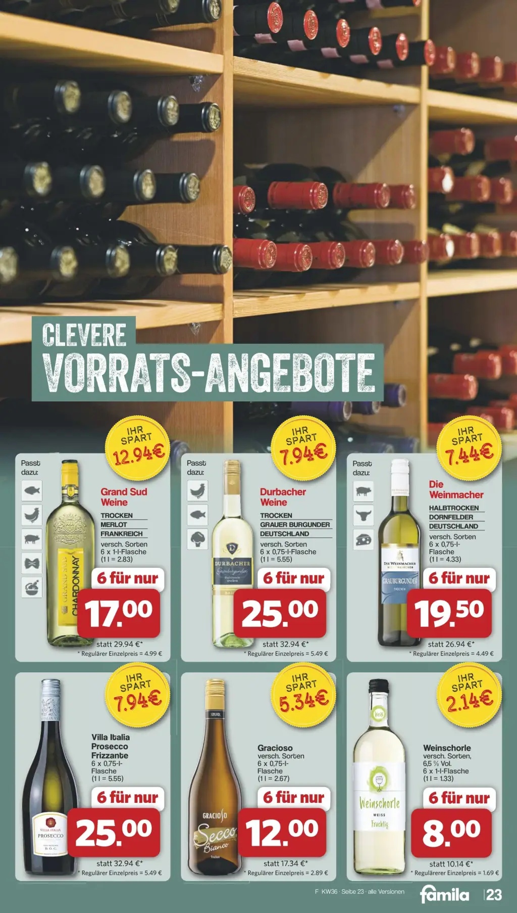 Famila Prospekt KW36 mit aktuellen Angeboten und attraktiven Rabatten – günstige Lebensmittel, Sparen Sie bei Famila Prospekt diese Woche!