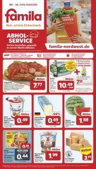 Titelseite des Famila Prospekts für nächste Woche KW 36