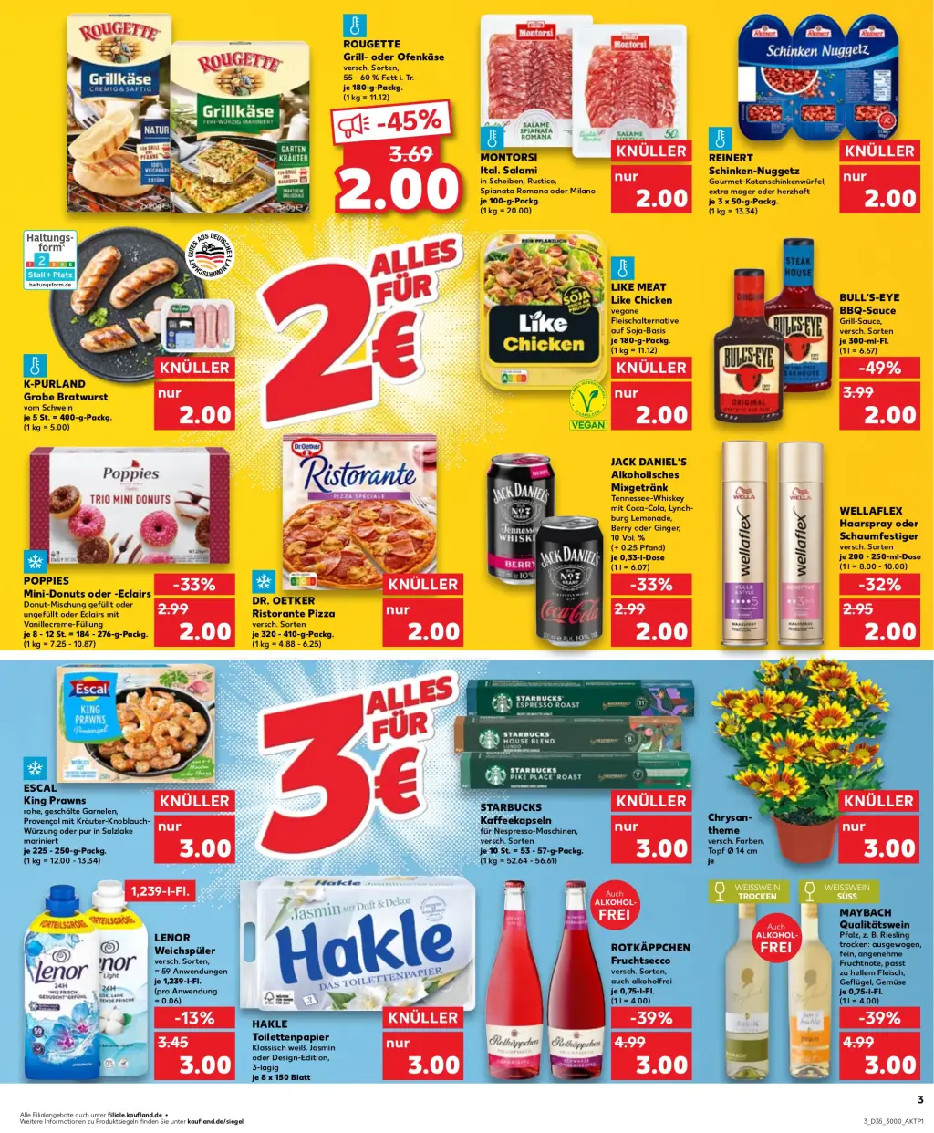 Kaufland Prospekt KW35 mit aktuellen Angeboten und attraktiven Rabatten – günstige Lebensmittel, Sparen Sie bei Kaufland Prospekt diese Woche!