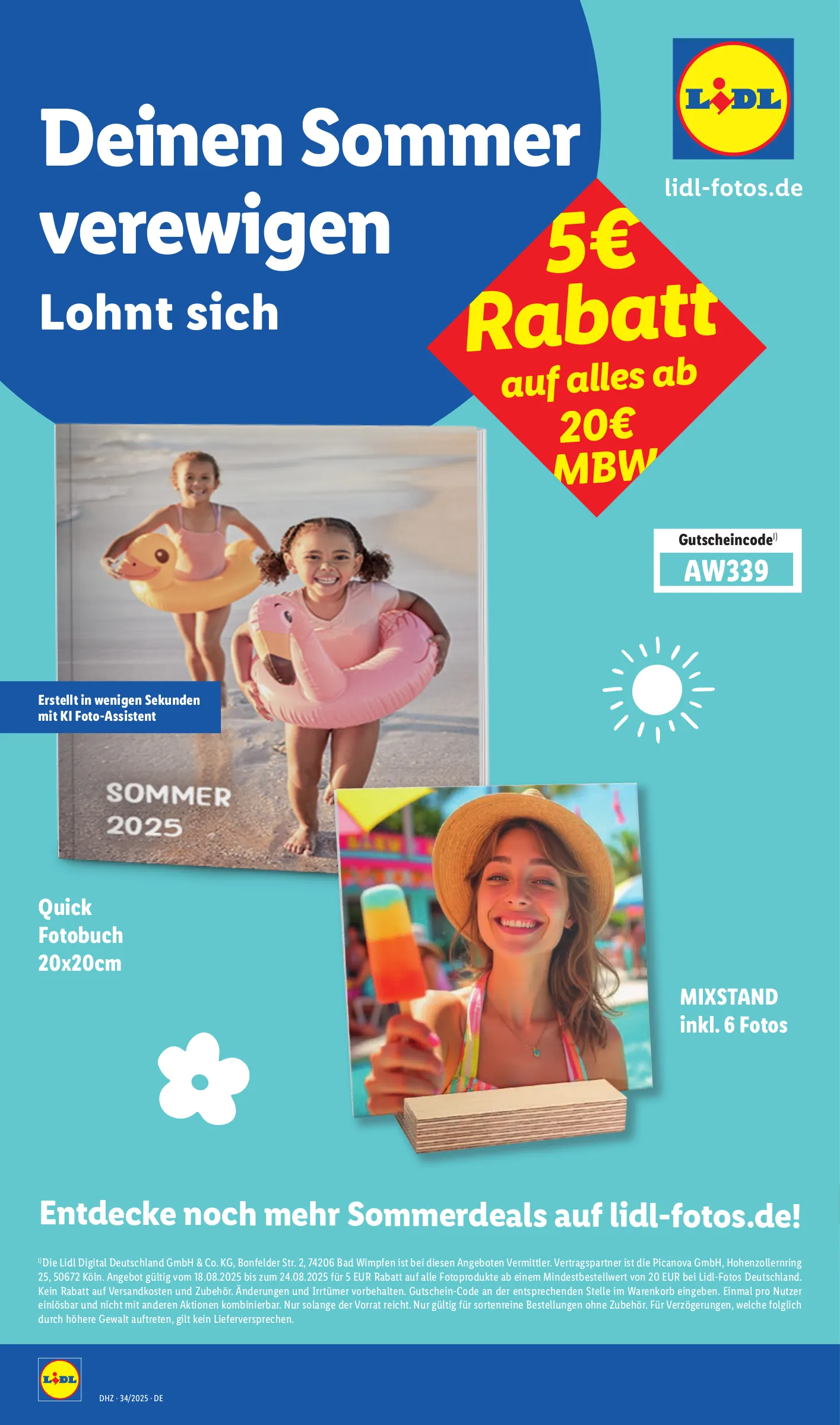 Lidl Prospekt KW34 mit aktuellen Angeboten und attraktiven Rabatten – günstige Lebensmittel, Sparen Sie bei Lidl Prospekt diese Woche!