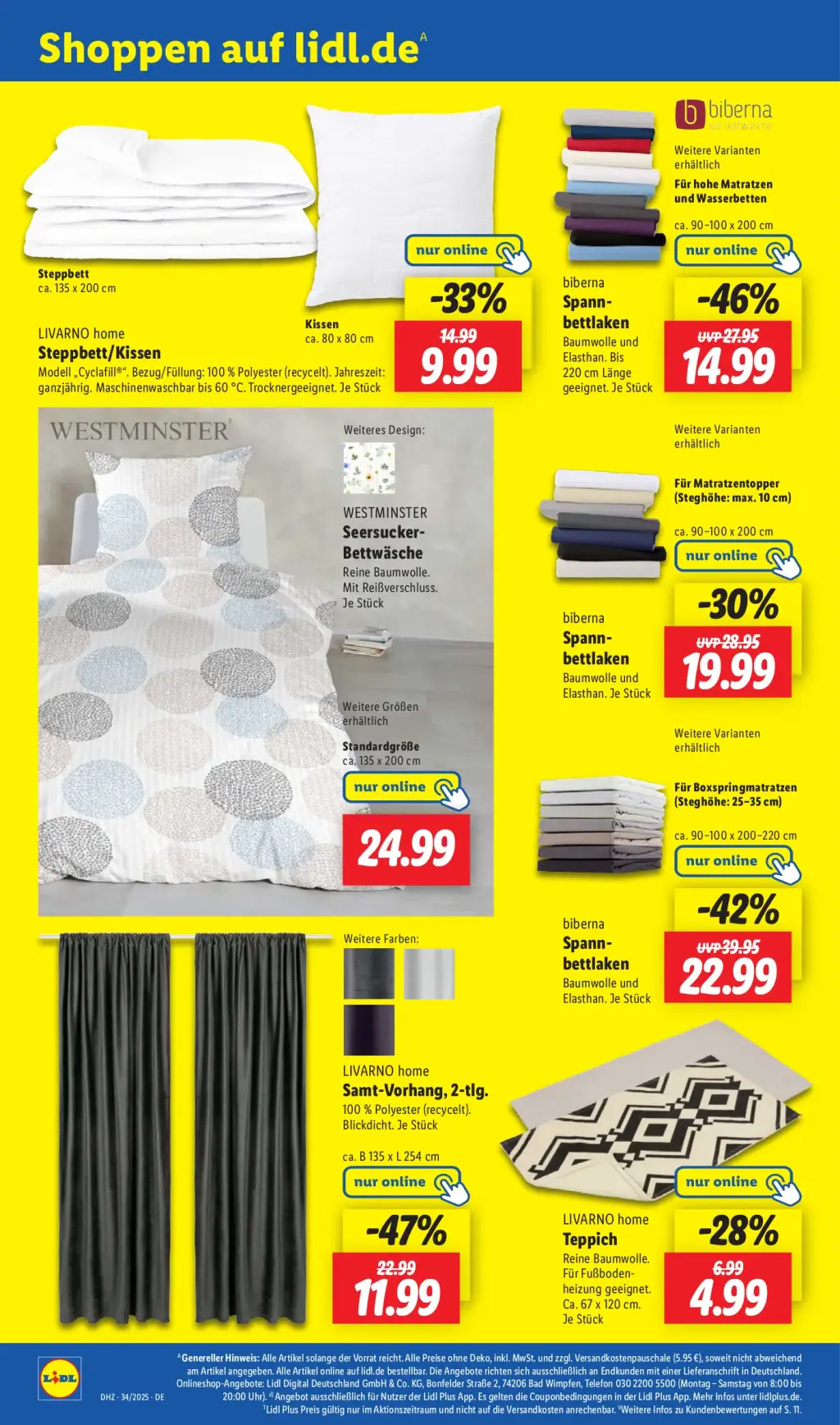 Lidl Prospekt KW34 mit aktuellen Angeboten und attraktiven Rabatten – günstige Lebensmittel, Sparen Sie bei Lidl Prospekt diese Woche!