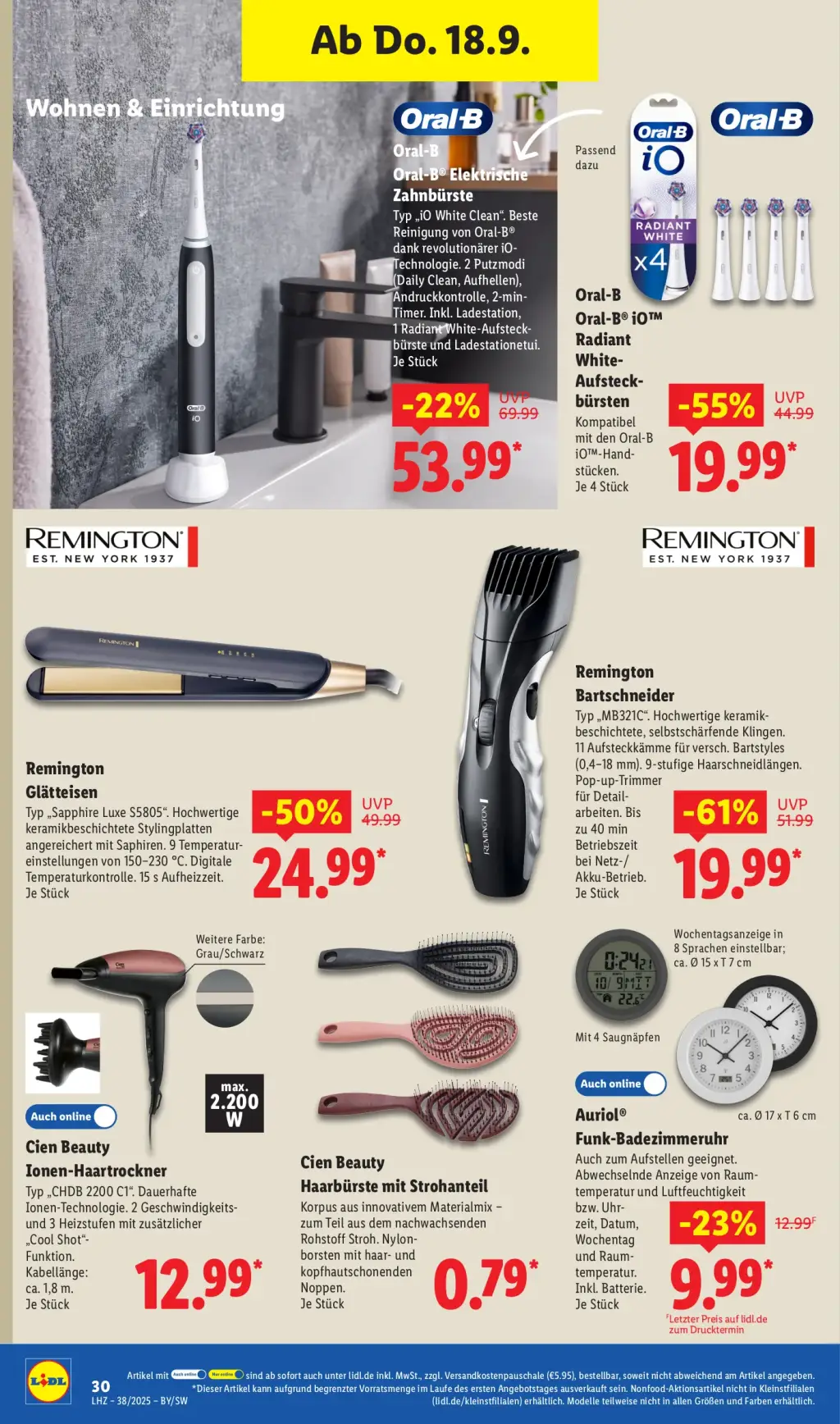 Lidl Prospekt KW38 mit aktuellen Angeboten und attraktiven Rabatten – günstige Lebensmittel, Sparen Sie bei Lidl Prospekt diese Woche!