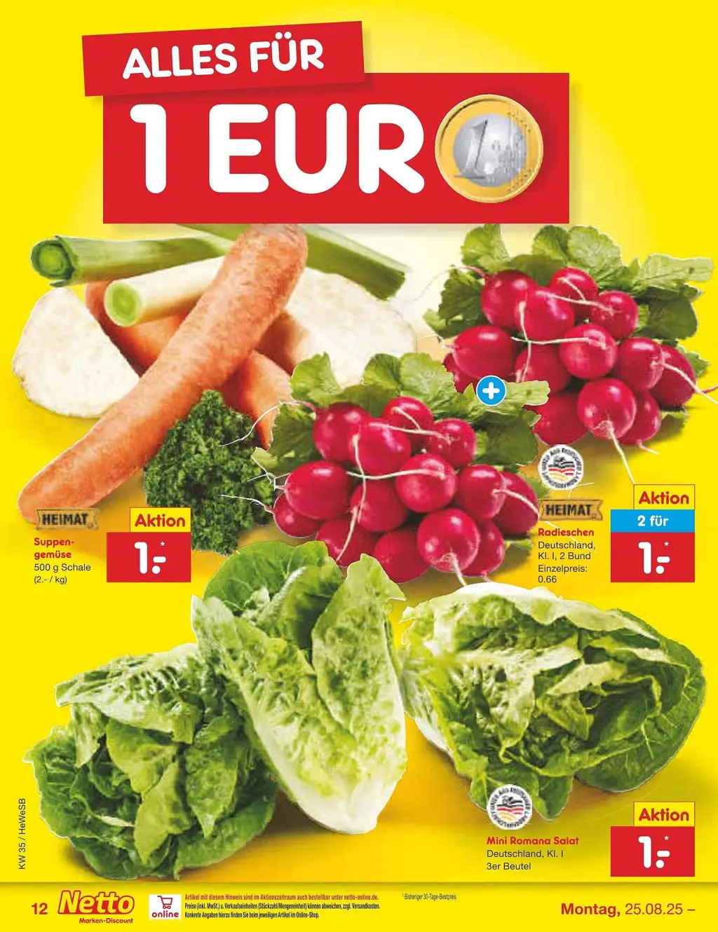 Netto Marken-Discount Prospekt KW35 mit aktuellen Angeboten und attraktiven Rabatten – günstige Lebensmittel, Sparen Sie bei Netto Marken-Discount Prospekt diese Woche!