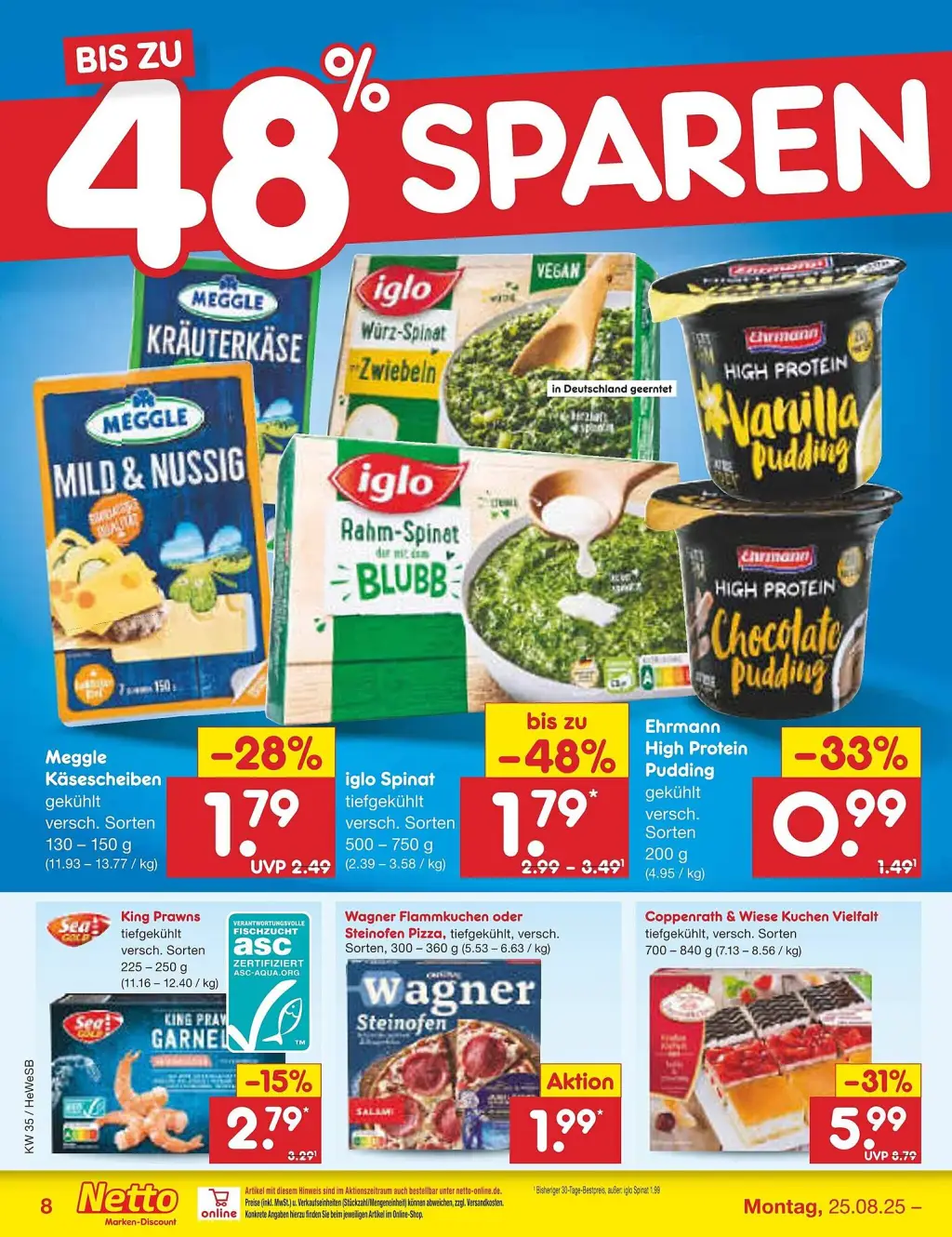 Netto Marken-Discount Prospekt KW35 mit aktuellen Angeboten und attraktiven Rabatten – günstige Lebensmittel, Sparen Sie bei Netto Marken-Discount Prospekt diese Woche!