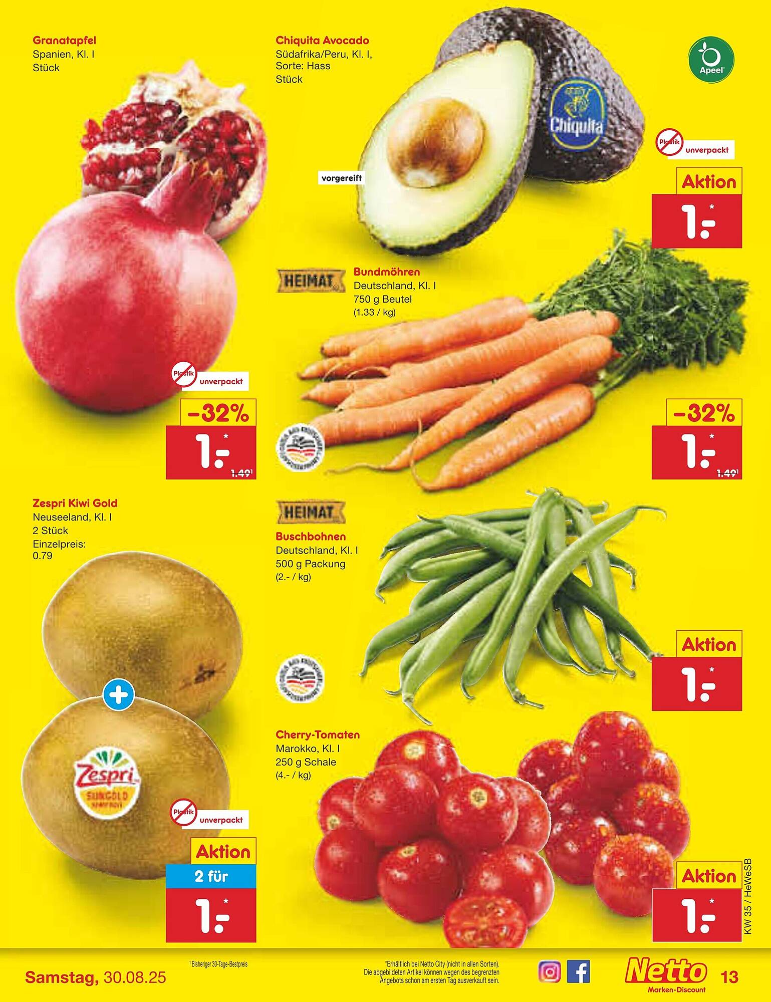 Netto Marken-Discount Prospekt KW35 mit aktuellen Angeboten und attraktiven Rabatten – günstige Lebensmittel, Sparen Sie bei Netto Marken-Discount Prospekt diese Woche!