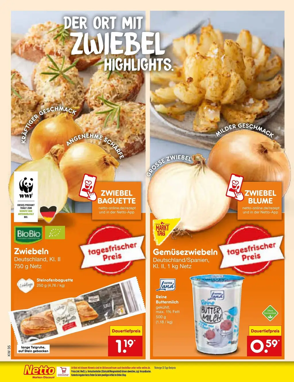 Netto Marken-Discount Prospekt KW35 mit aktuellen Angeboten und attraktiven Rabatten – günstige Lebensmittel, Sparen Sie bei Netto Marken-Discount Prospekt diese Woche!