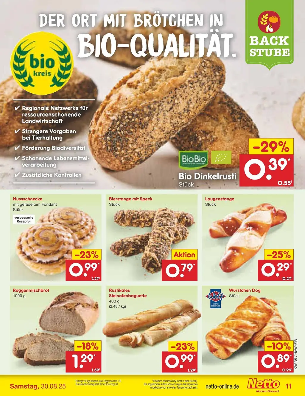 Netto Marken-Discount Prospekt KW35 mit aktuellen Angeboten und attraktiven Rabatten – günstige Lebensmittel, Sparen Sie bei Netto Marken-Discount Prospekt diese Woche!