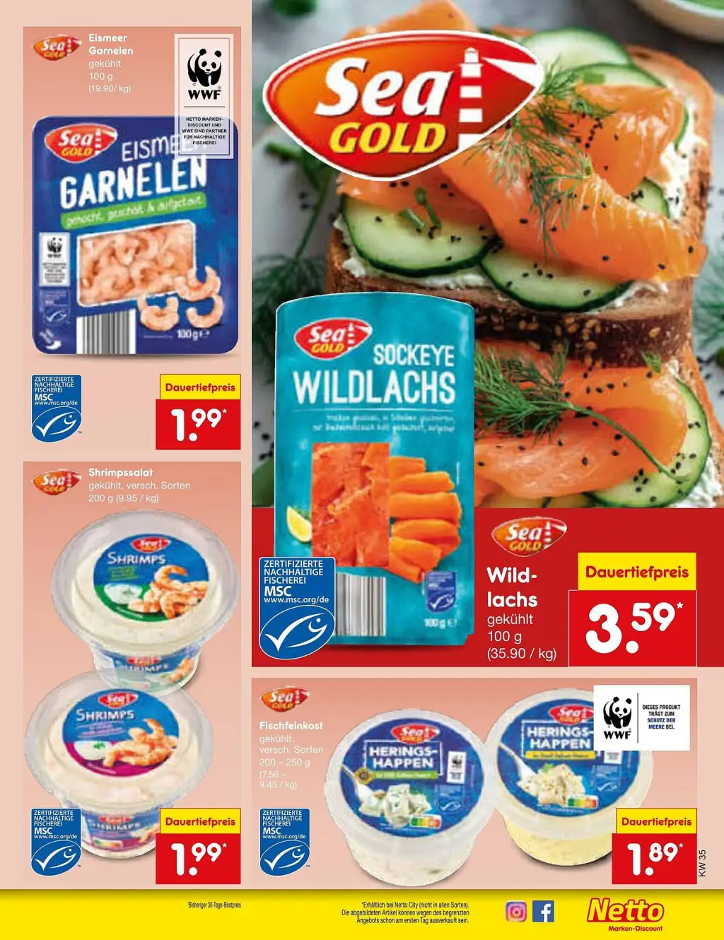 Netto Marken-Discount Prospekt KW35 mit aktuellen Angeboten und attraktiven Rabatten – günstige Lebensmittel, Sparen Sie bei Netto Marken-Discount Prospekt diese Woche!