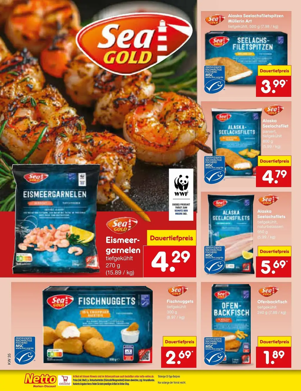 Netto Marken-Discount Prospekt KW35 mit aktuellen Angeboten und attraktiven Rabatten – günstige Lebensmittel, Sparen Sie bei Netto Marken-Discount Prospekt diese Woche!