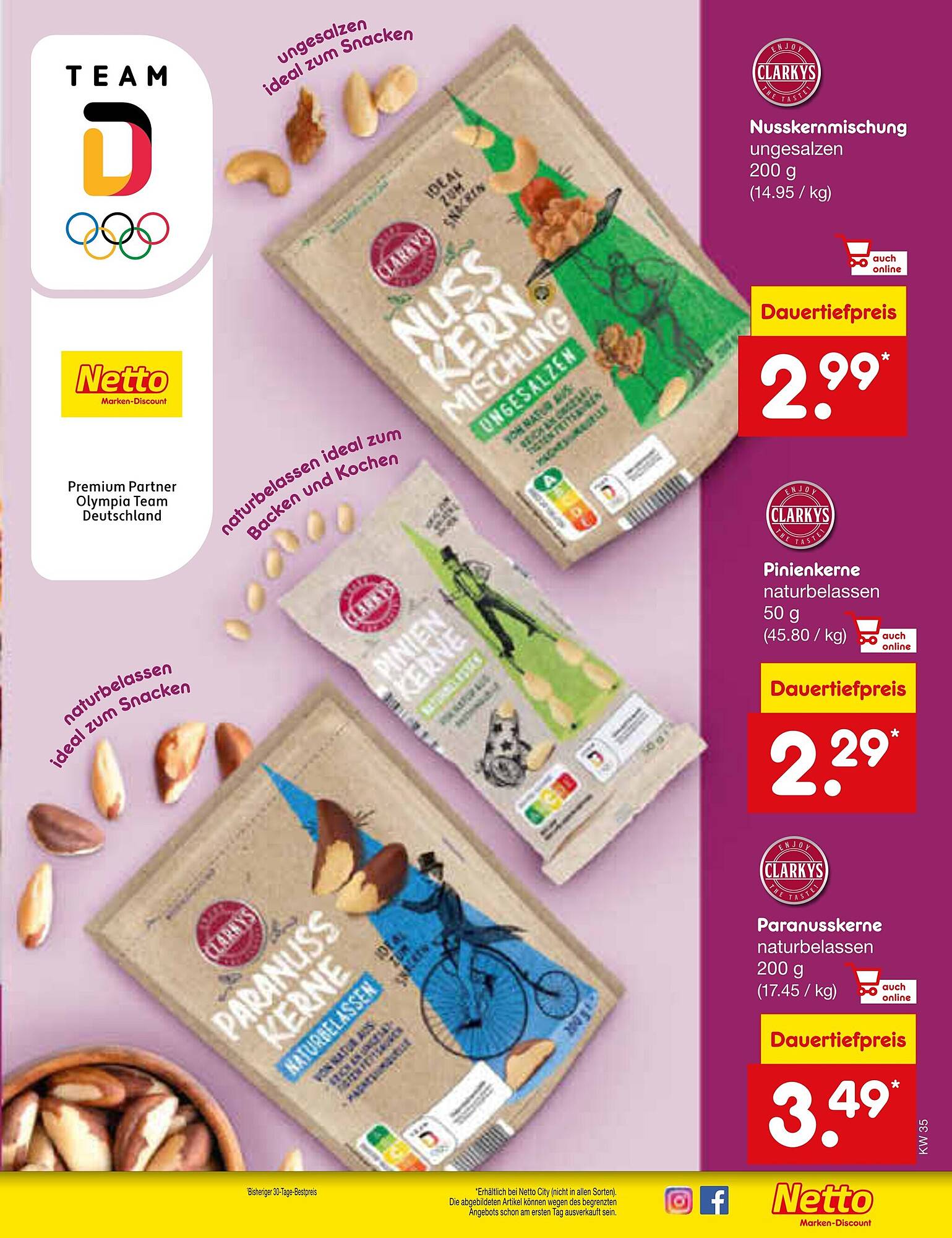 Netto Marken-Discount Prospekt KW35 mit aktuellen Angeboten und attraktiven Rabatten – günstige Lebensmittel, Sparen Sie bei Netto Marken-Discount Prospekt diese Woche!
