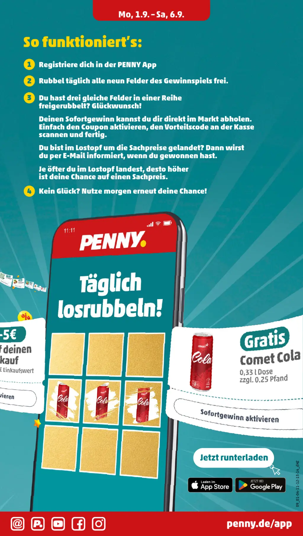 PENNY Prospekt KW36 mit aktuellen Angeboten und attraktiven Rabatten – günstige Lebensmittel, Sparen Sie bei PENNY Prospekt diese Woche!
