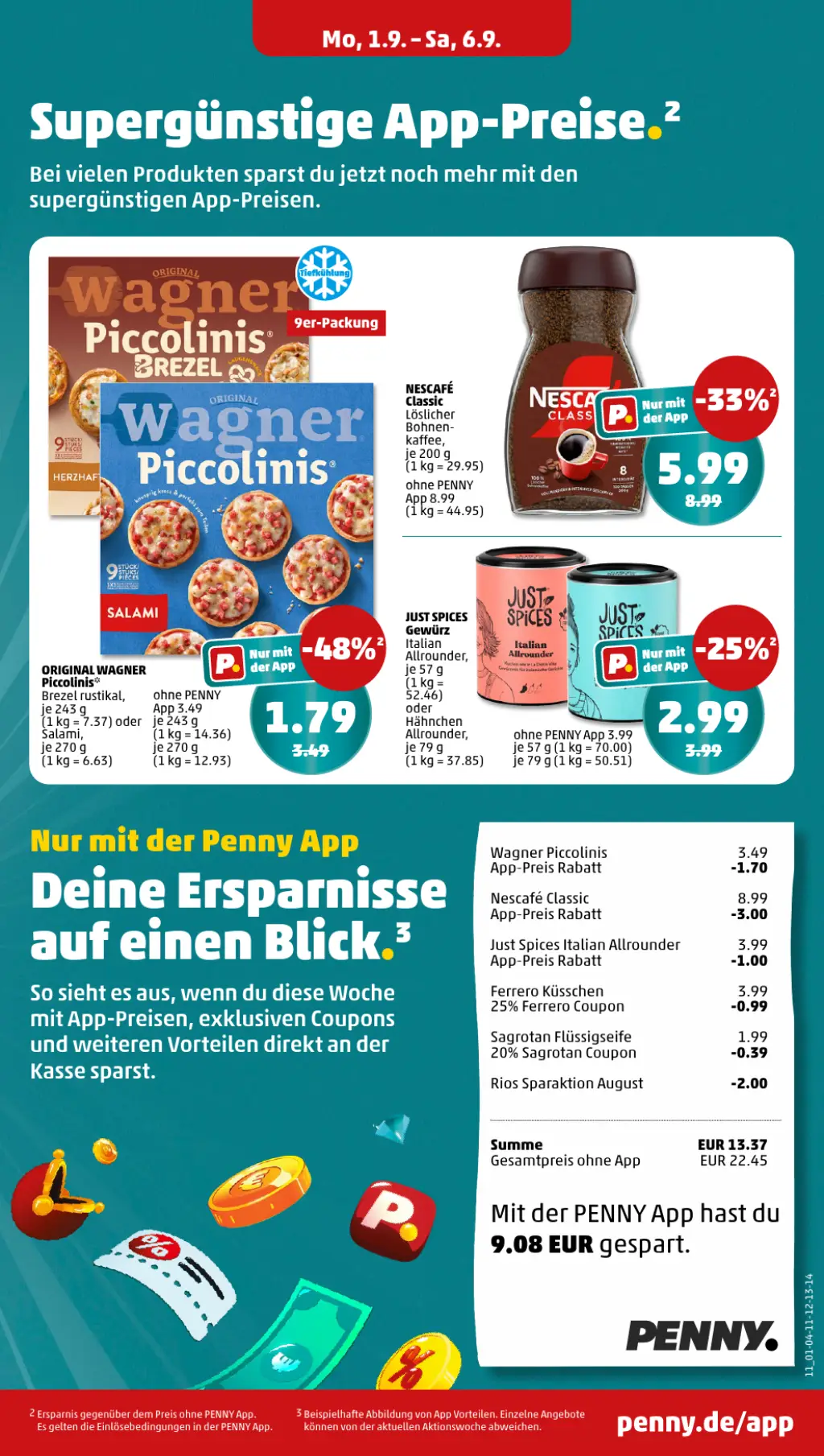 PENNY Prospekt KW36 mit aktuellen Angeboten und attraktiven Rabatten – günstige Lebensmittel, Sparen Sie bei PENNY Prospekt diese Woche!