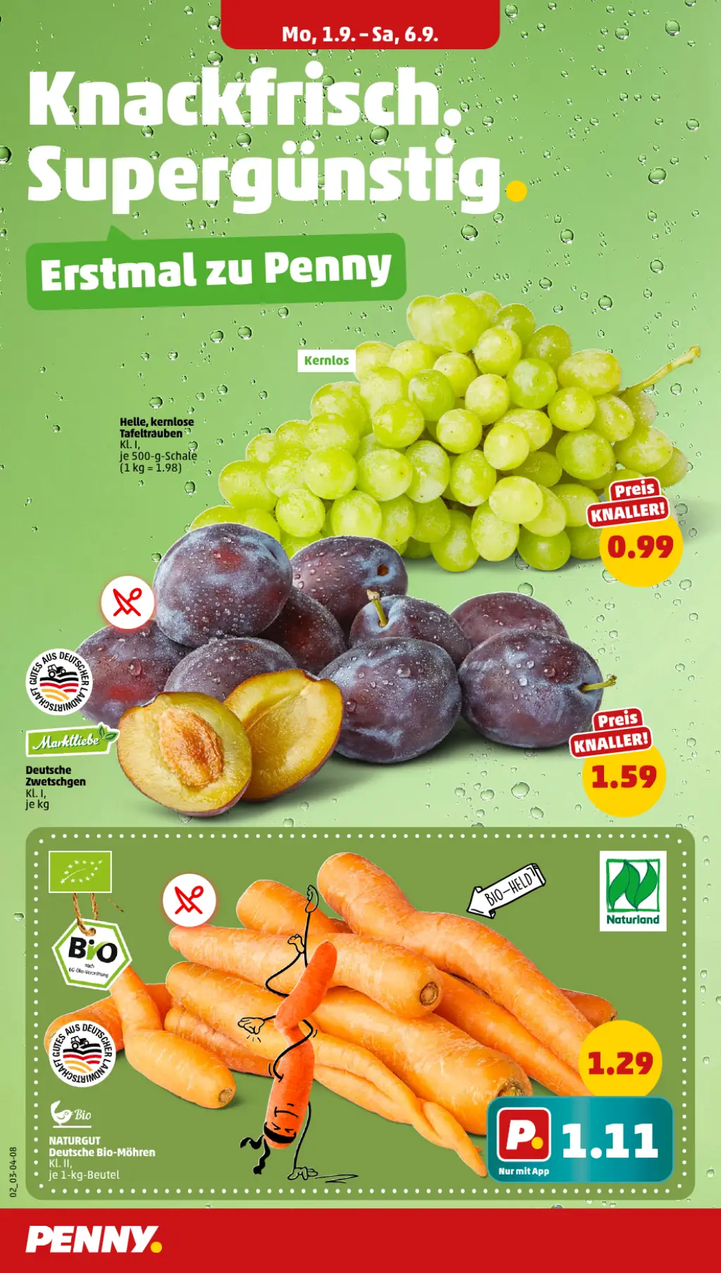 PENNY Prospekt KW36 mit aktuellen Angeboten und attraktiven Rabatten – günstige Lebensmittel, Sparen Sie bei PENNY Prospekt diese Woche!