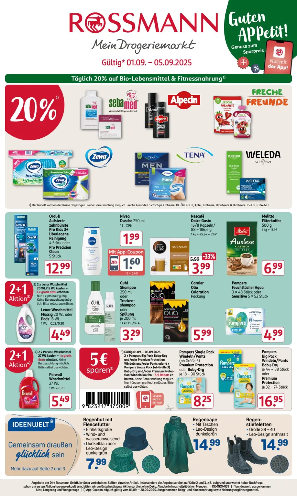 Rossmann Prospekt KW36 mit aktuellen Angeboten und attraktiven Rabatten – günstige Lebensmittel, Sparen Sie bei Rossmann Prospekt diese Woche!