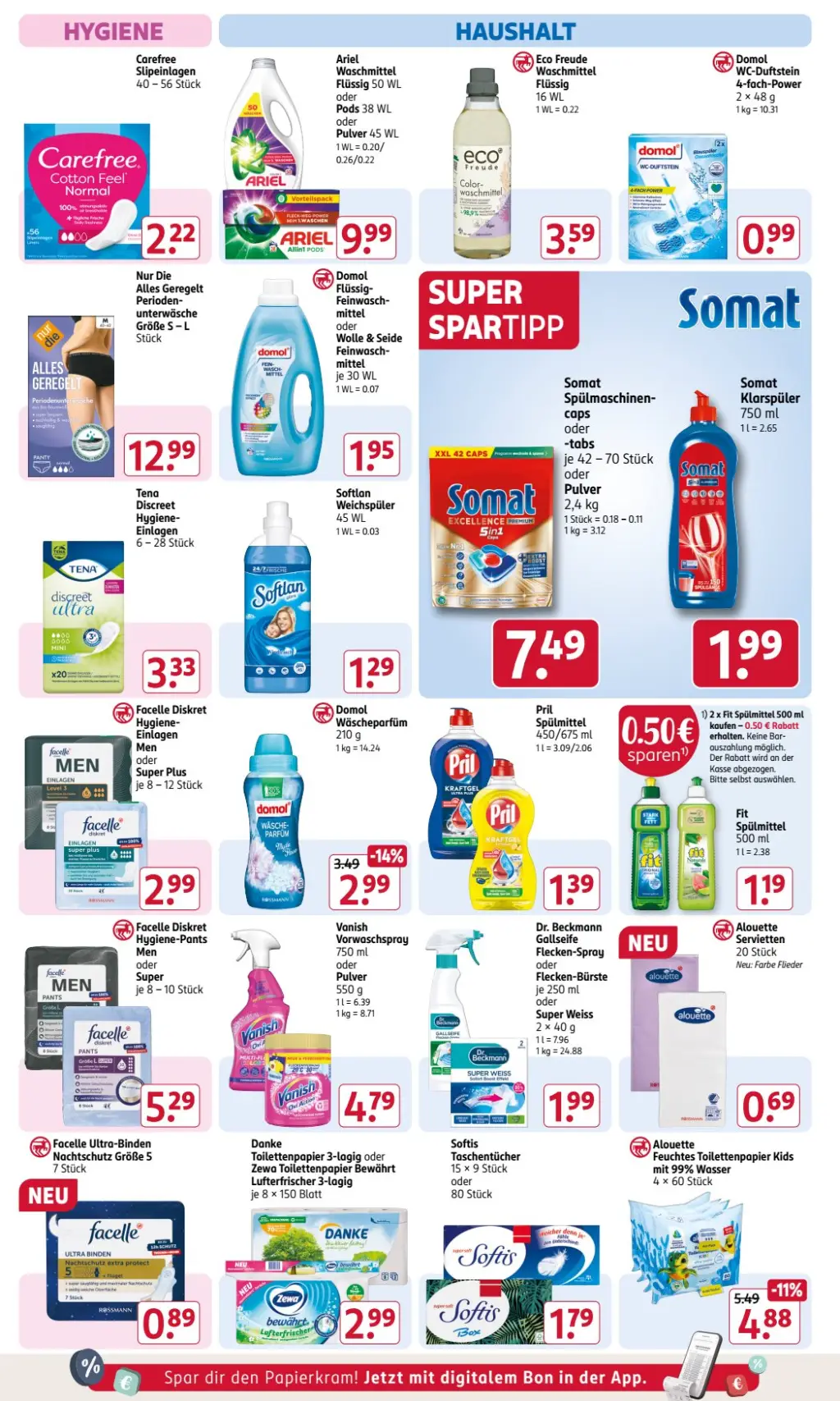 Rossmann Prospekt KW35 mit aktuellen Angeboten und attraktiven Rabatten – günstige Lebensmittel, Sparen Sie bei Rossmann Prospekt diese Woche!