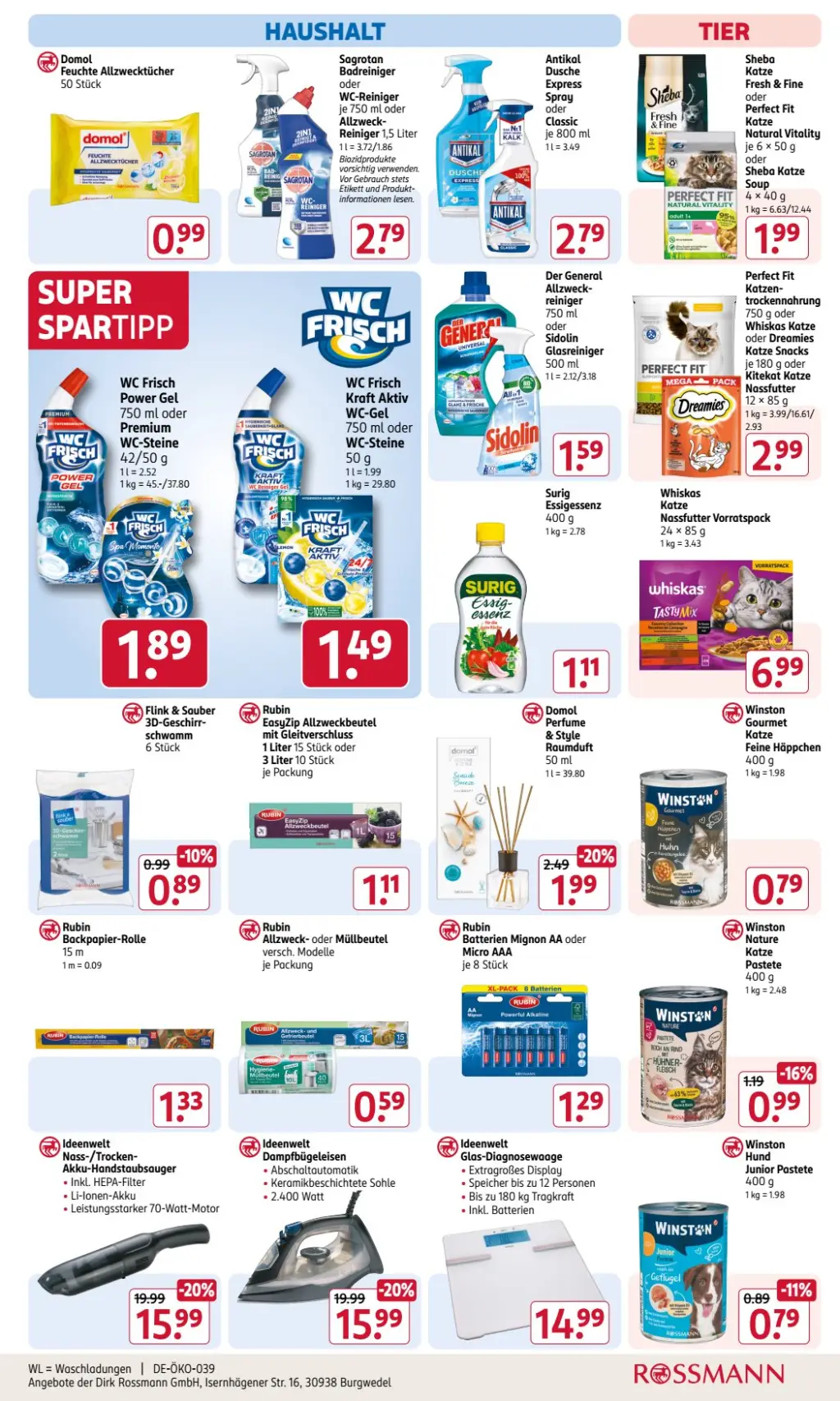 Rossmann Prospekt KW35 mit aktuellen Angeboten und attraktiven Rabatten – günstige Lebensmittel, Sparen Sie bei Rossmann Prospekt diese Woche!