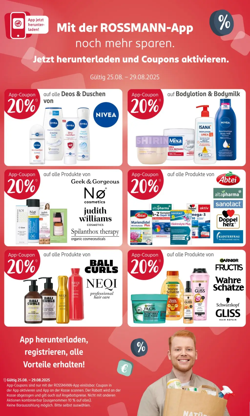 Rossmann Prospekt KW35 mit aktuellen Angeboten und attraktiven Rabatten – günstige Lebensmittel, Sparen Sie bei Rossmann Prospekt diese Woche!