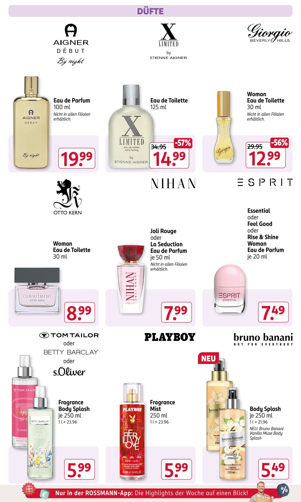 Rossmann Prospekt KW35 mit aktuellen Angeboten und attraktiven Rabatten – günstige Lebensmittel, Sparen Sie bei Rossmann Prospekt diese Woche!