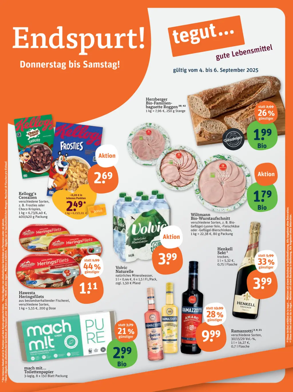 tegut Prospekt KW36 mit aktuellen Angeboten und attraktiven Rabatten – günstige Lebensmittel, Sparen Sie bei tegut Prospekt diese Woche!