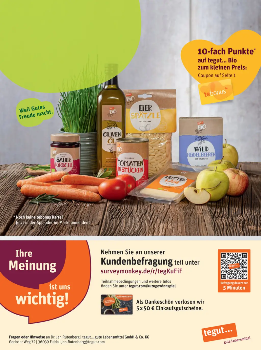 tegut Prospekt KW36 mit aktuellen Angeboten und attraktiven Rabatten – günstige Lebensmittel, Sparen Sie bei tegut Prospekt diese Woche!