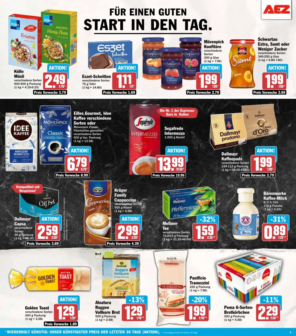 AEZ Prospekt KW38 mit aktuellen Angeboten und attraktiven Rabatten – günstige Lebensmittel, Sparen Sie bei AEZ Prospekt diese Woche!